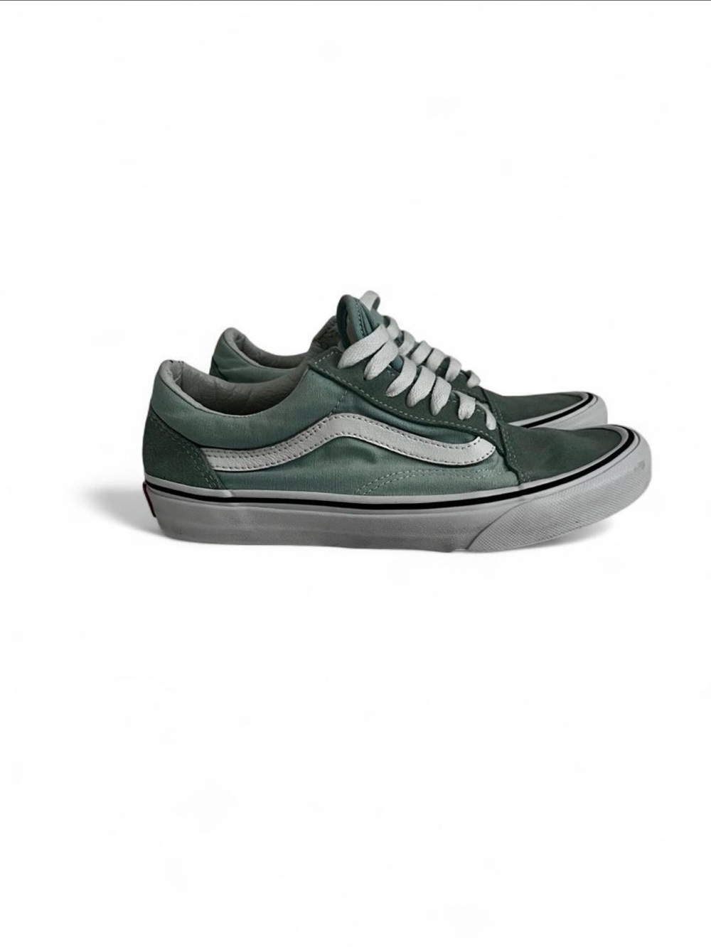 Vans Old Skool Pastel Mint Green Suede Sneakers Women 7 Men 5.5